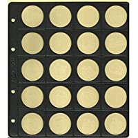 Pardo-Pardo 752-6 Fundas Monedas Alma Opaca Negra 20 Alojamientos modelo 75200